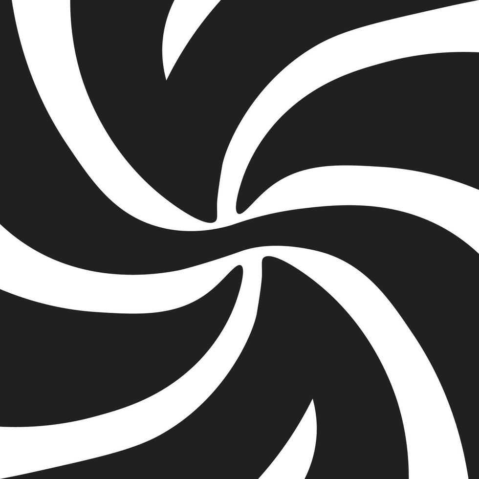 black and white vortex illusion ornaments vector