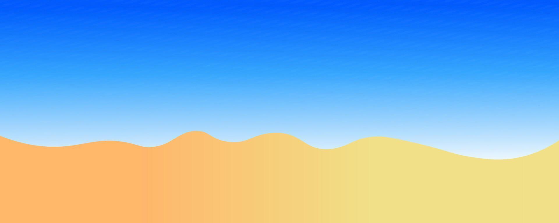 background with sky in the desert vector