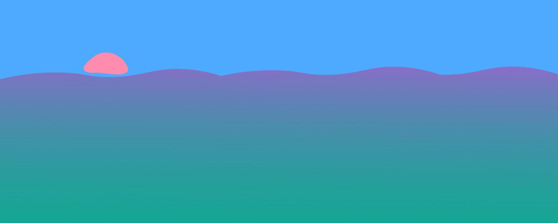 abstract background with sunset on seaside vector