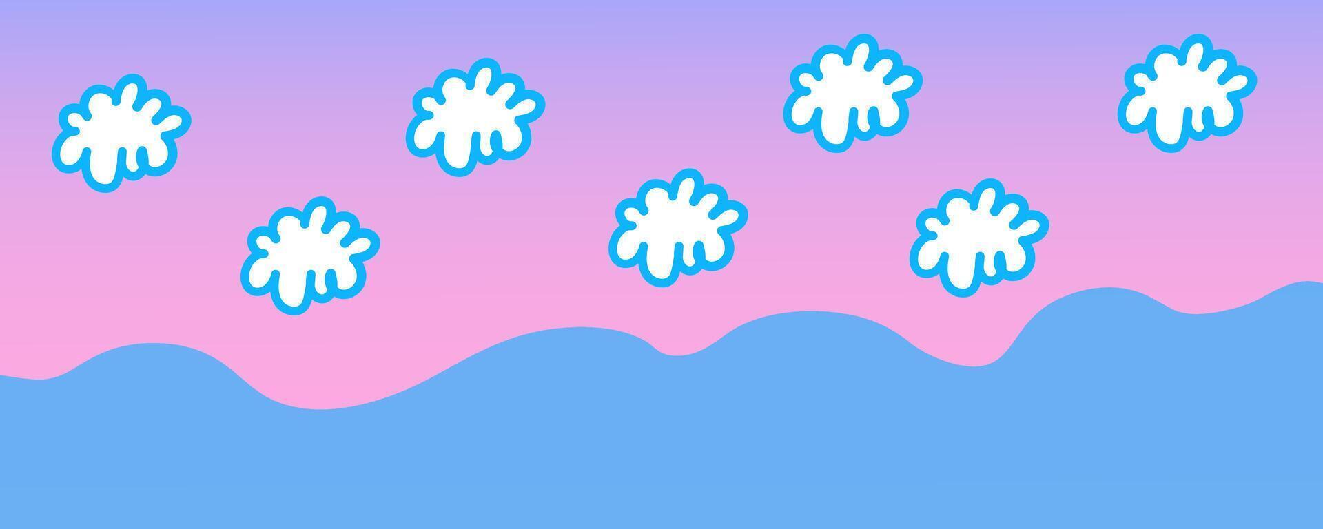 abstract background with blue sea vector