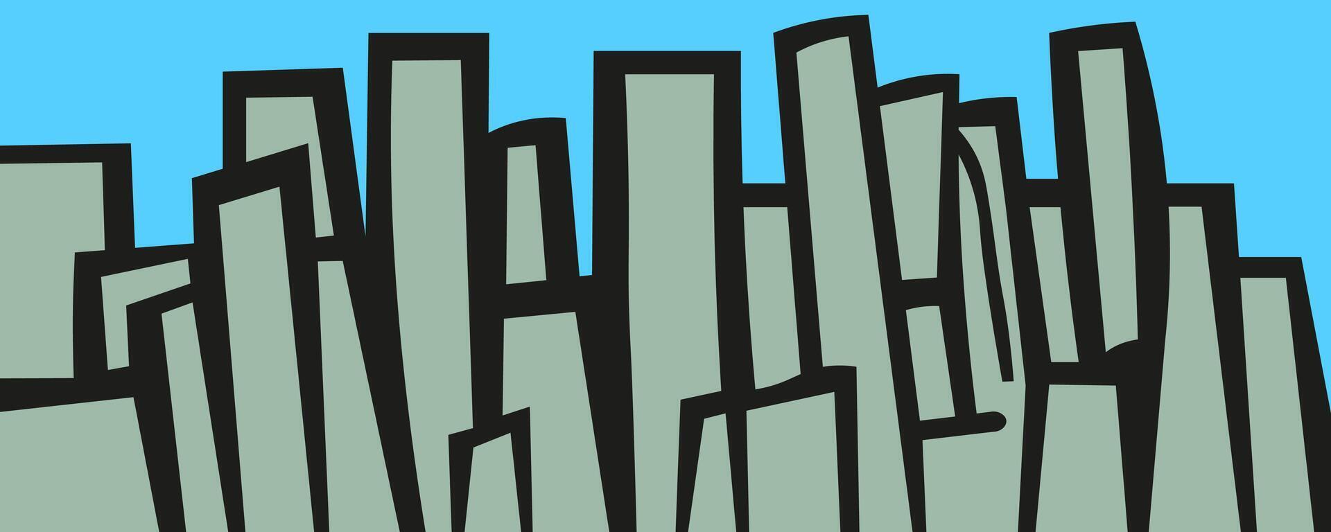 abstract background with grey big city vector