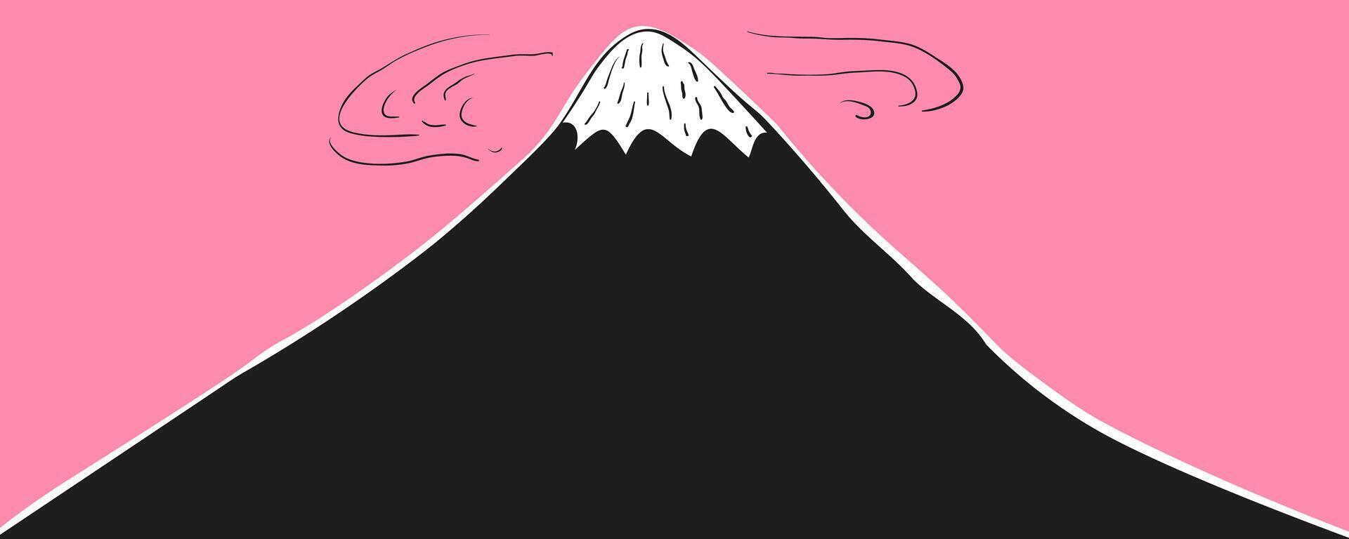 abstract background with mountain vector
