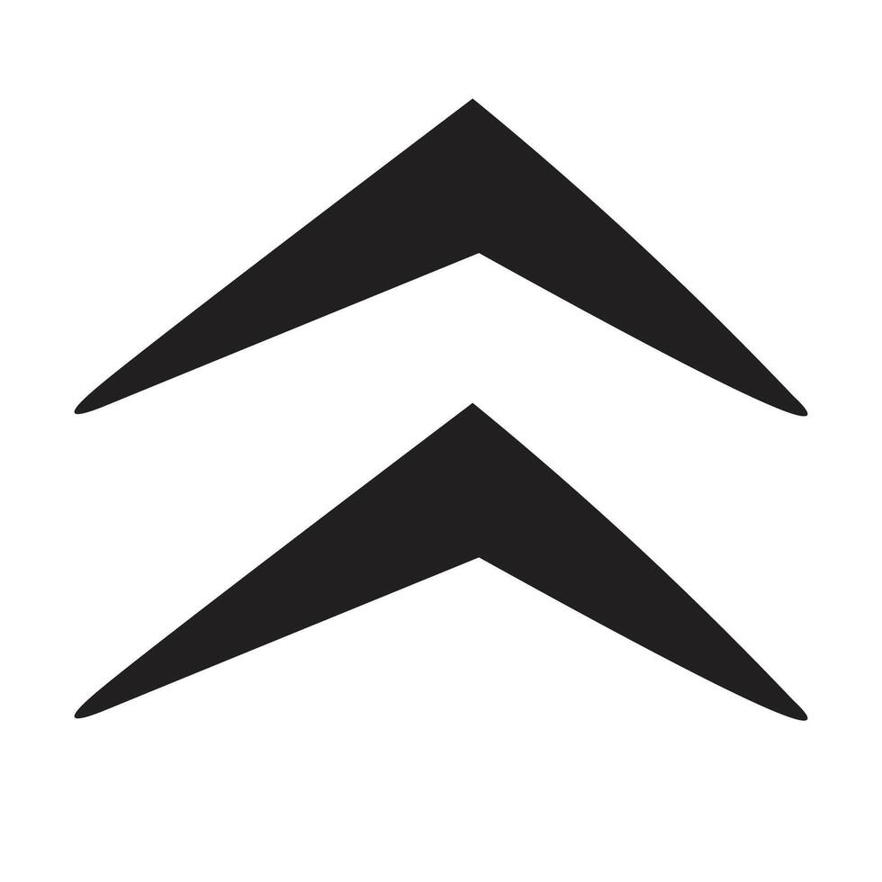 simple black arrow shape vector