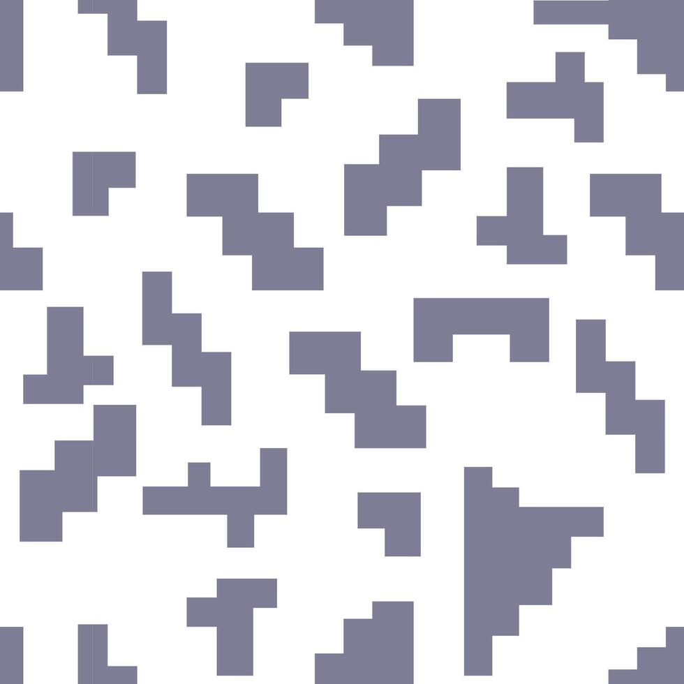 seamless pattern with abstract grey pixels vector
