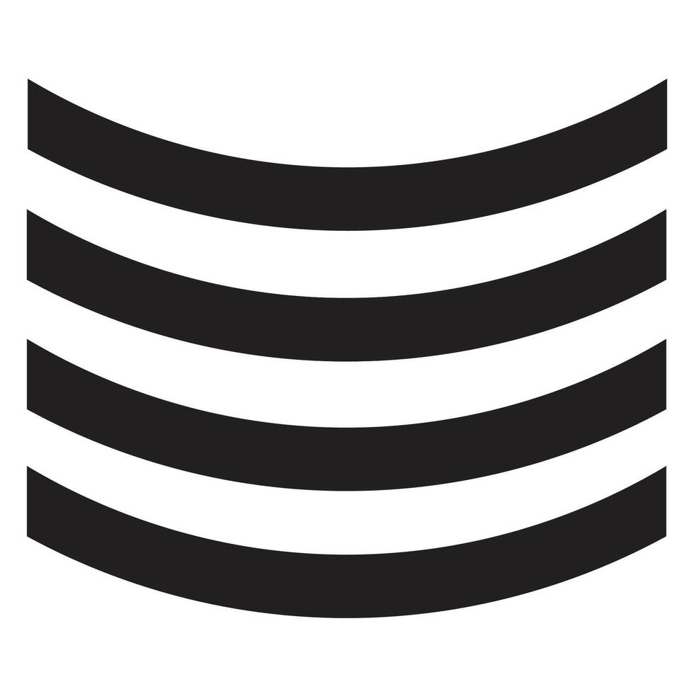 black and white simple arc stripes vector
