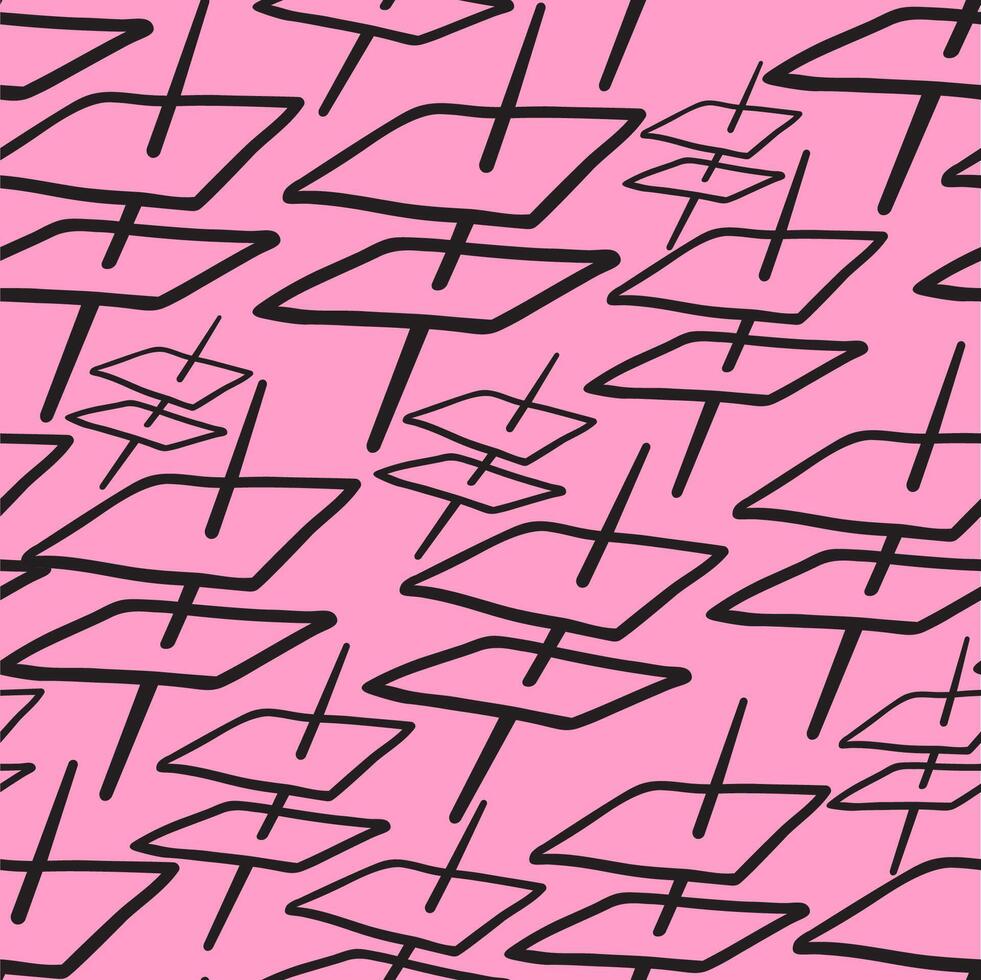 seamless pattern with abstract surface and line vector