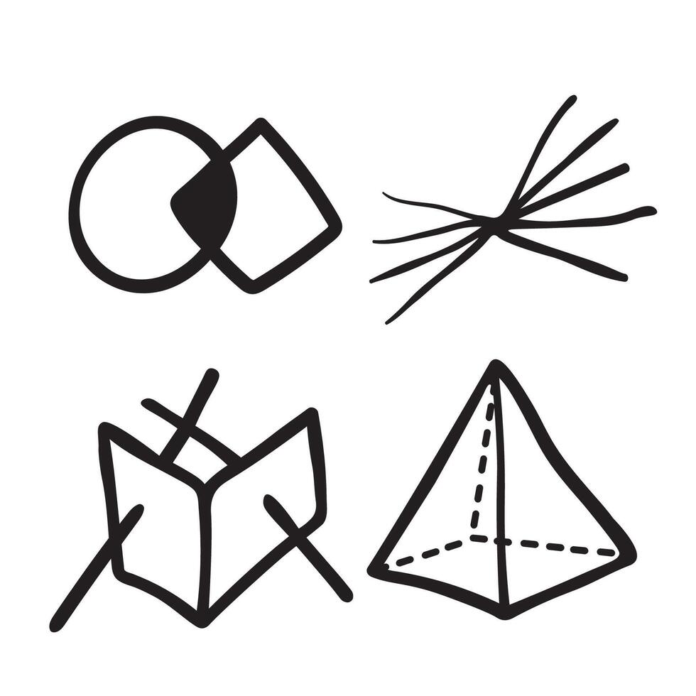 small abstract forms set vector