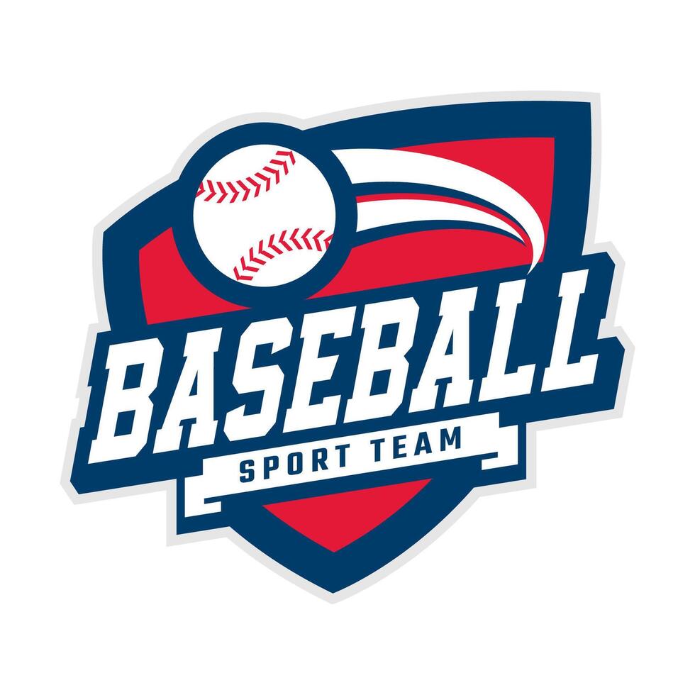 BASEBALL SPORTS LOGO DESIGN TEMPLATE vector