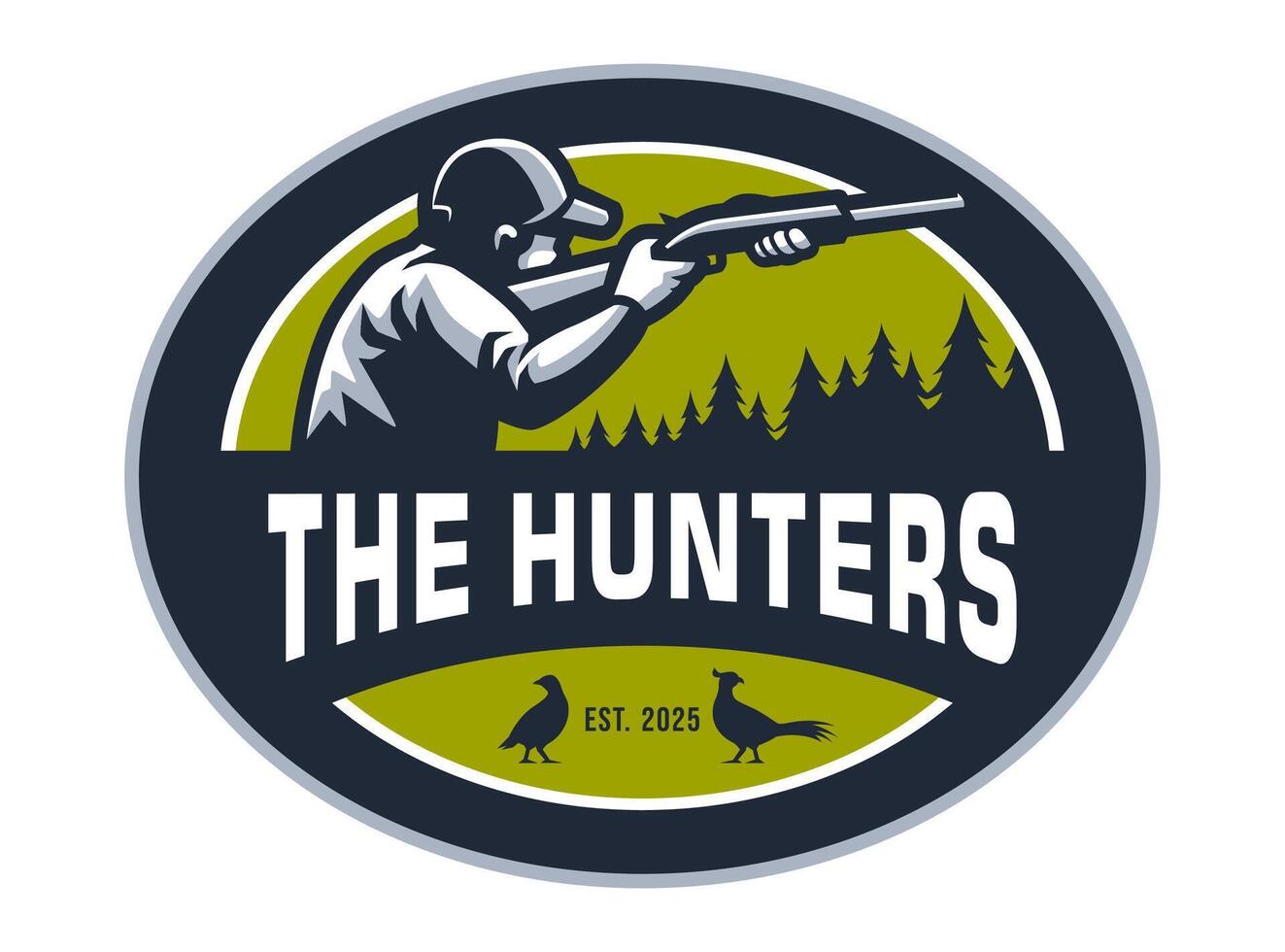 HUNTERS CHARCTER LOGO DESIGN vector