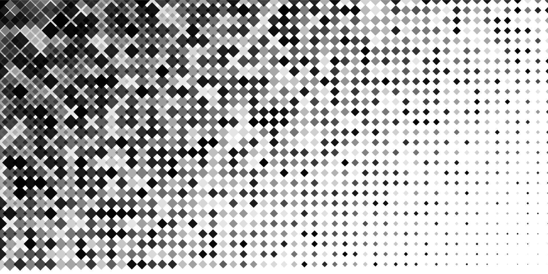 Dot pattern background. Square geometric pixel speed fade. Abstract particle grid gradient digital texture. Diamond shape graphic halftone mosaic. Dissolve gradation effect transform technology vector