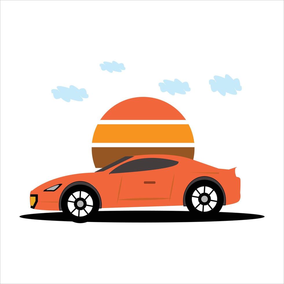 car Illustration on a white background vector