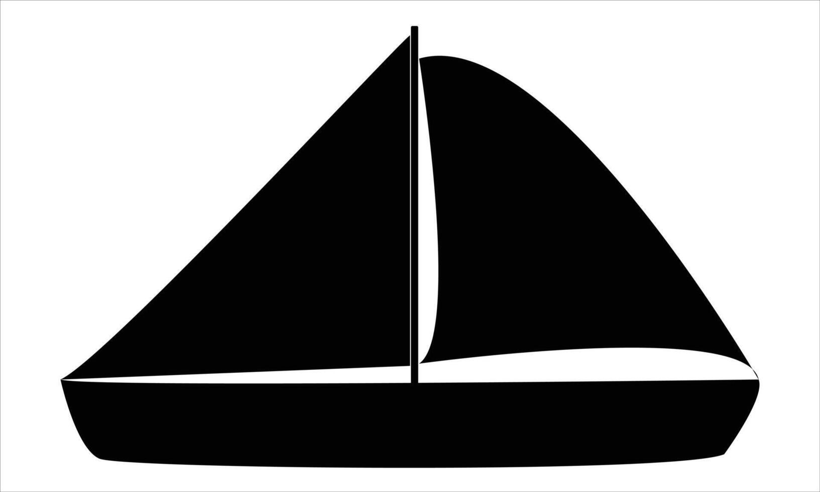 boat icon.boat black silhouette icon vector