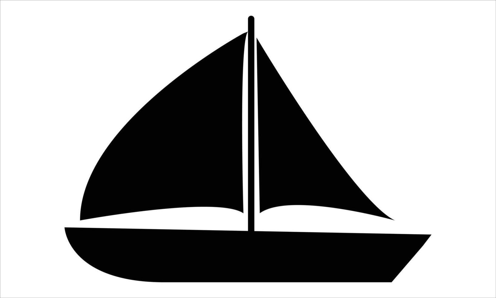 Illustration of simple boat icon vector