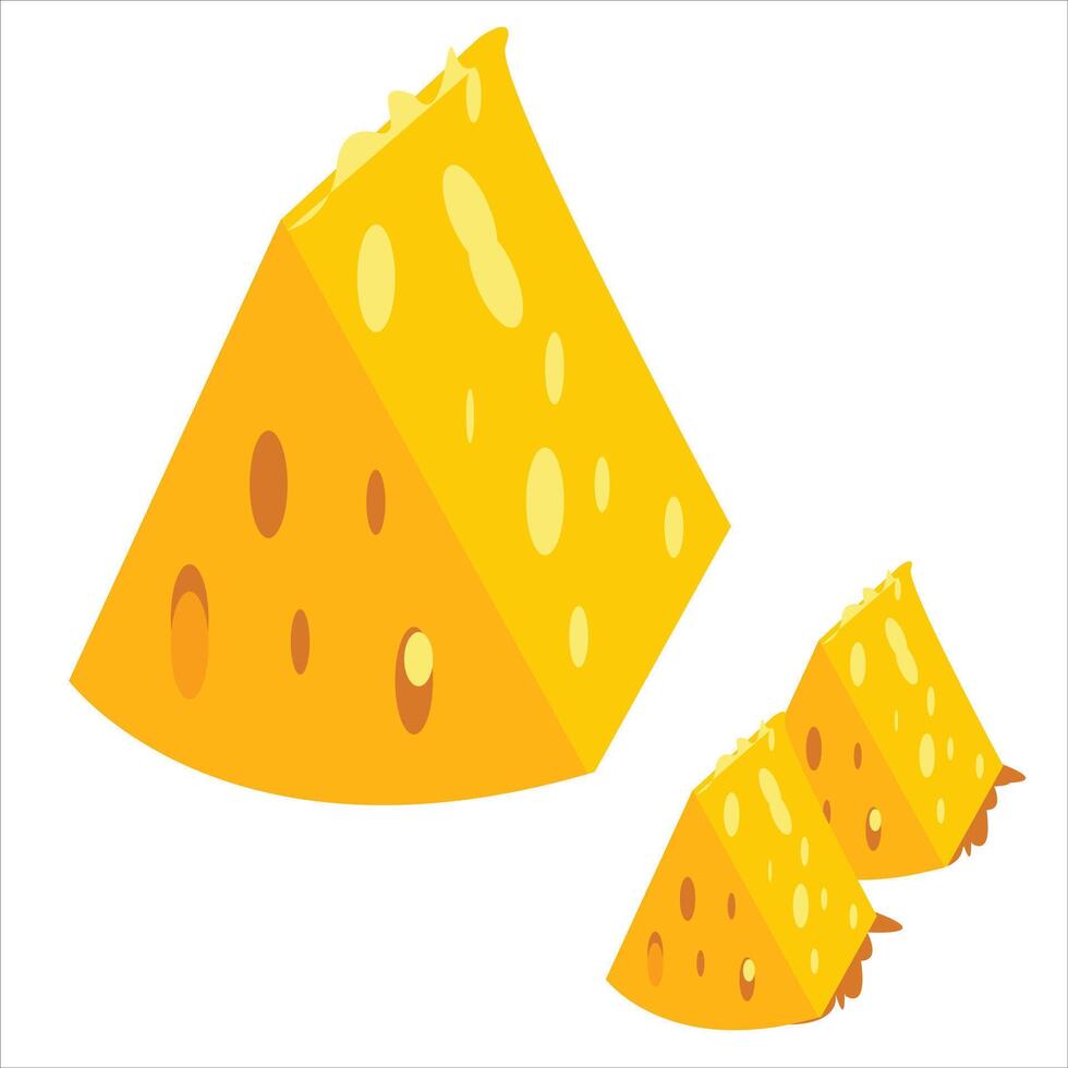 cheese illustration set vector