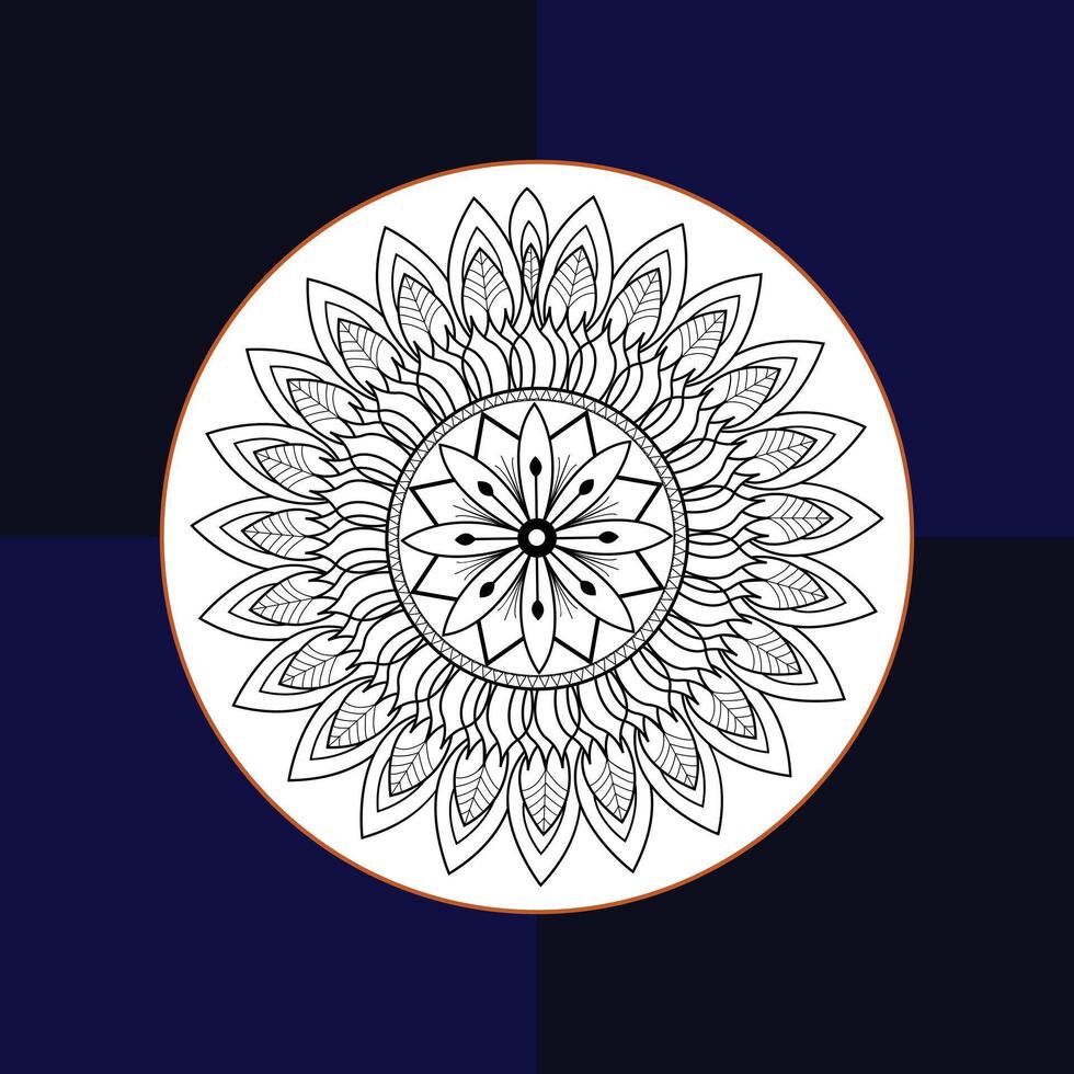 Best Mandala Art Design Outline Handmade Creative Mandala Lineal Mandala Background Intricate Mandala for Coloring Book Beautiful Outline Mandala Patterns Unique Mandala Line Art vector