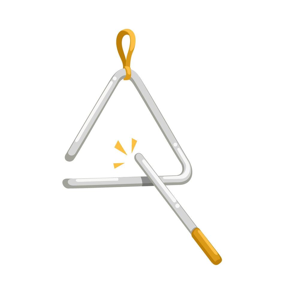 Triangle Music Instrument Illustration vector