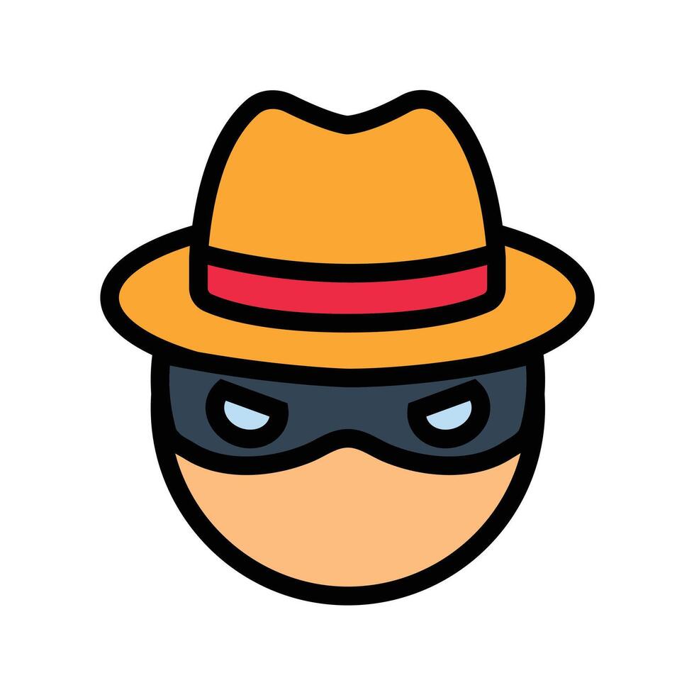 Cartoon Thief Character Illustration vector