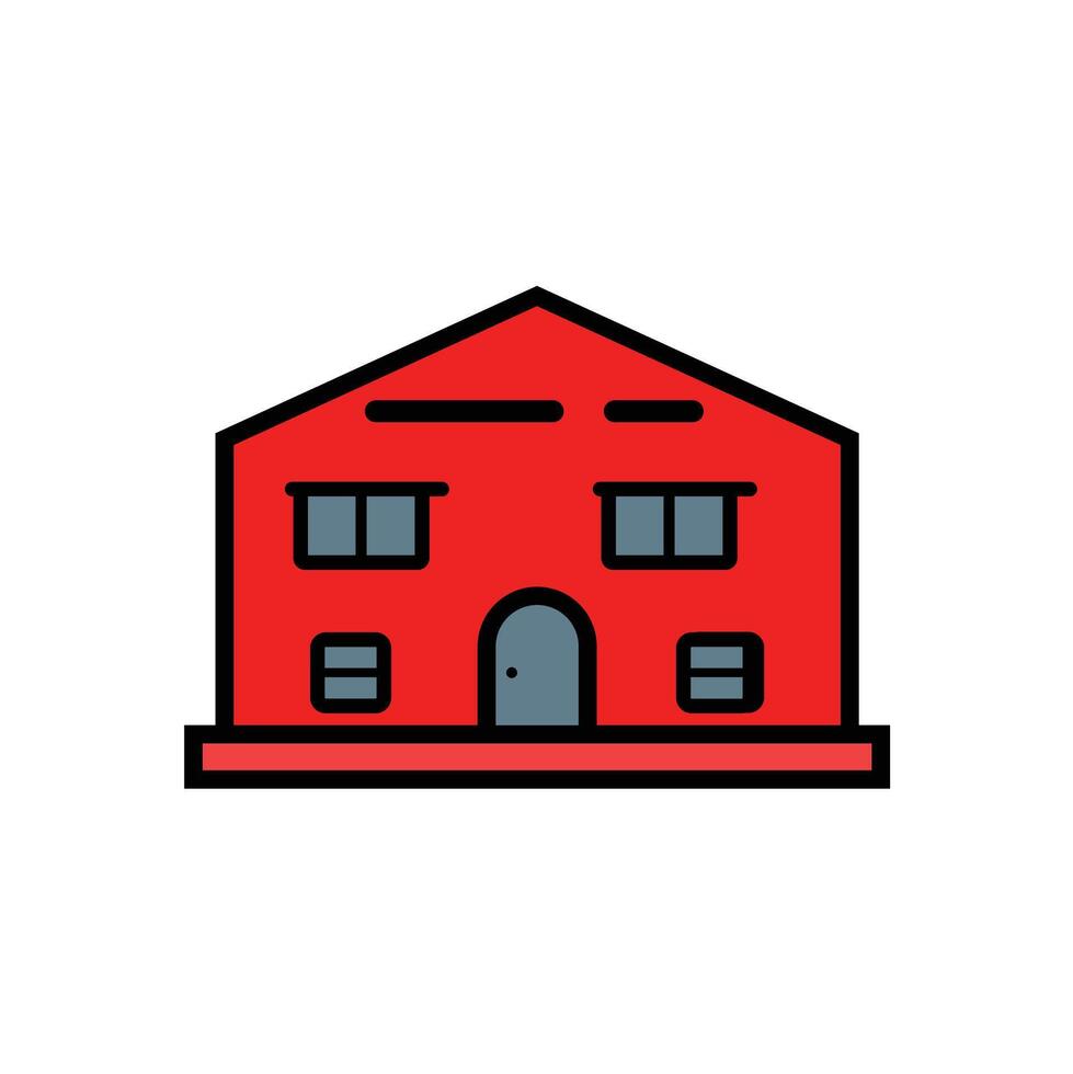 Illustration of a Red House vector