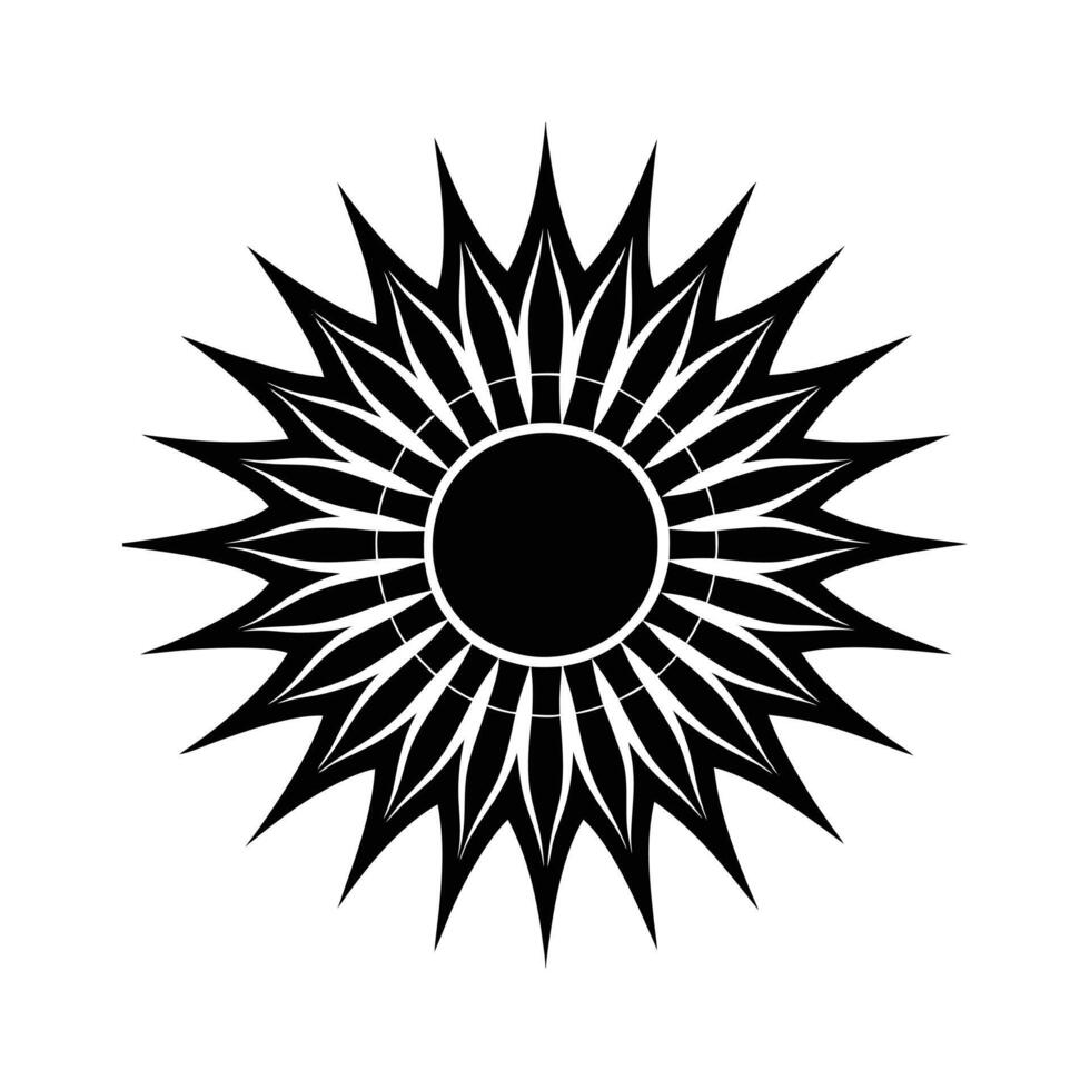 sun symbol icon vector