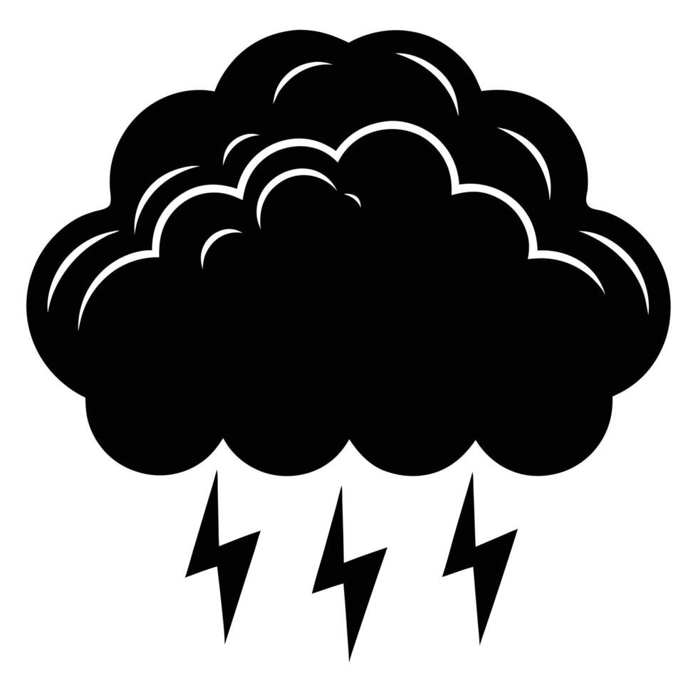 cloud icon silhouette vector