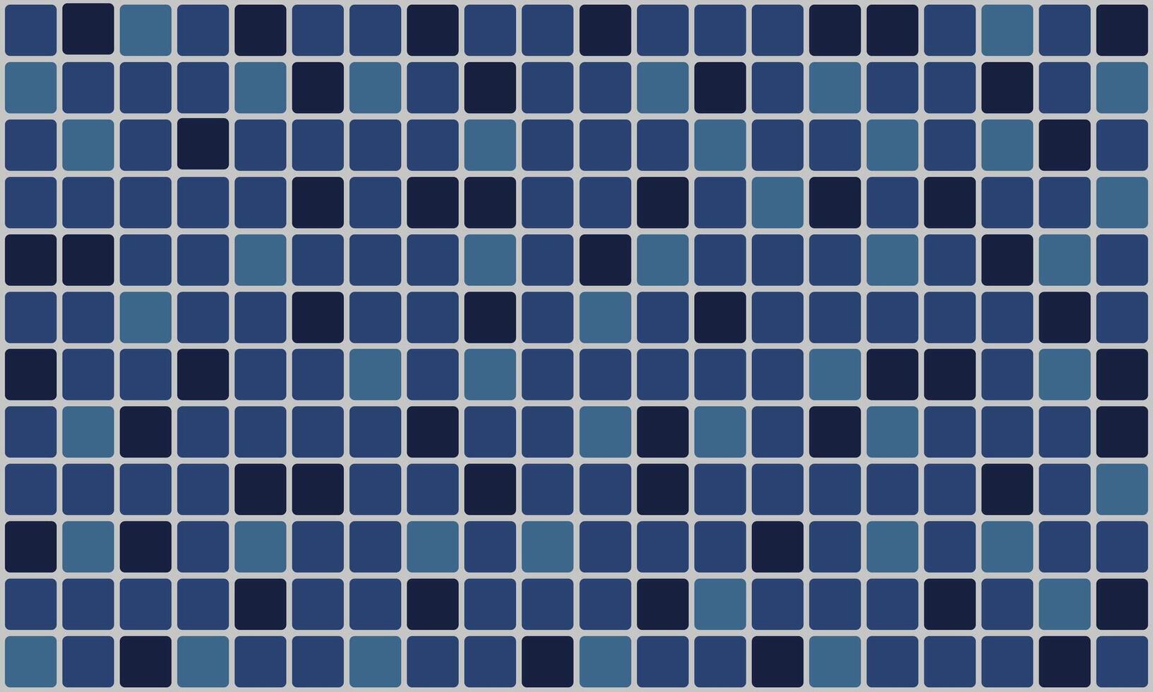 Dark Blue Square mosaic pattern for home interior. Ceramic tile background vector