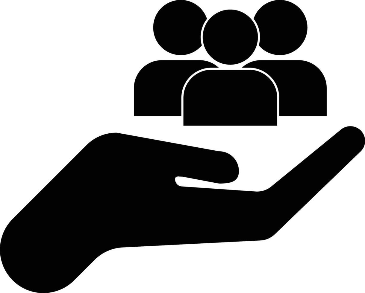 Customer care icon in trendy style isolated on white background . Teamwork icon . Customer retention icon . illustration vector