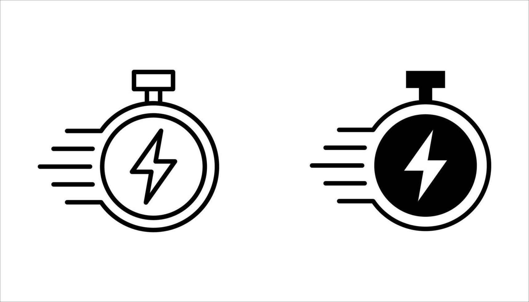 fast charging icon vector