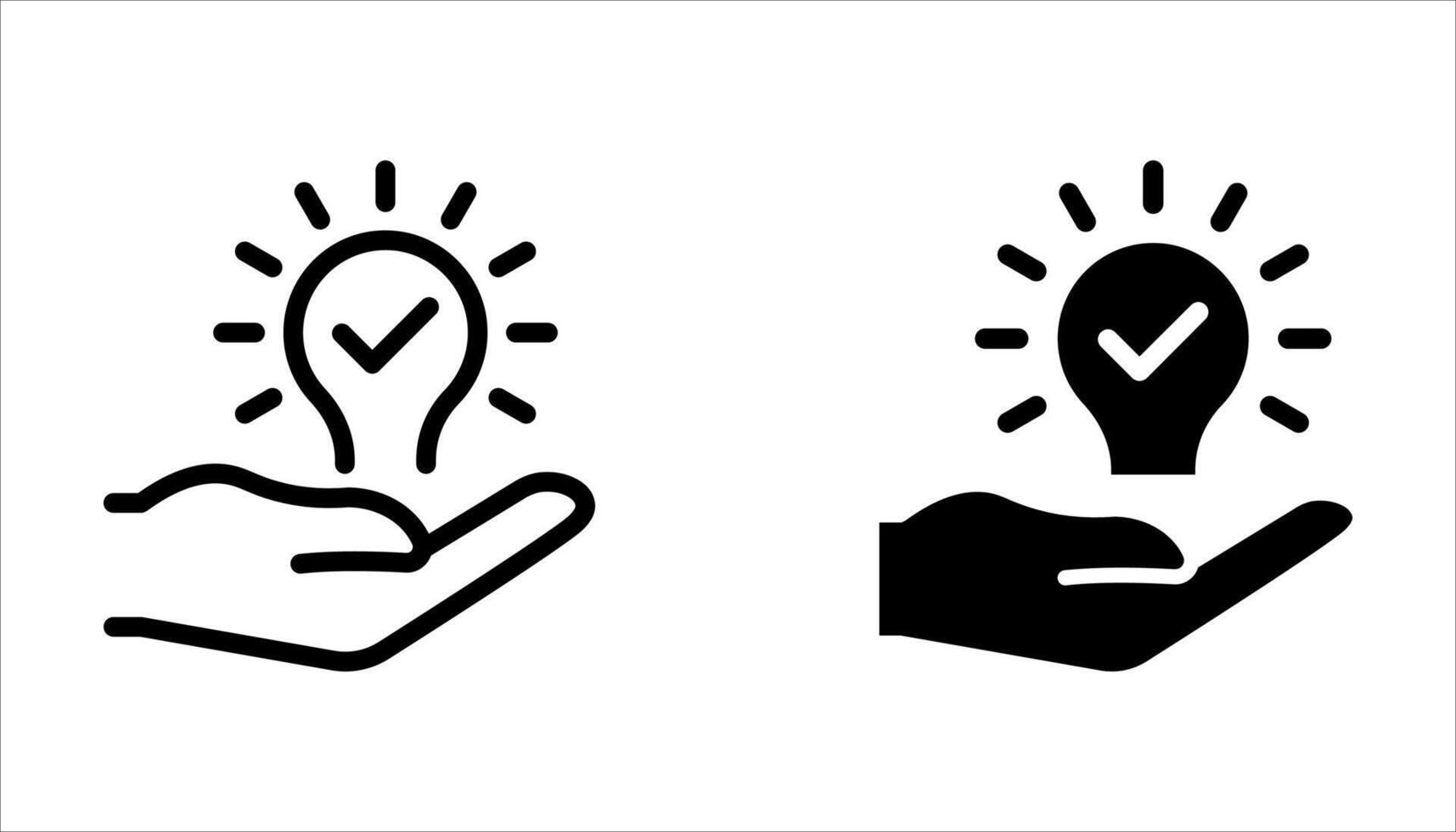 creative bulb icon set on white banckground vector