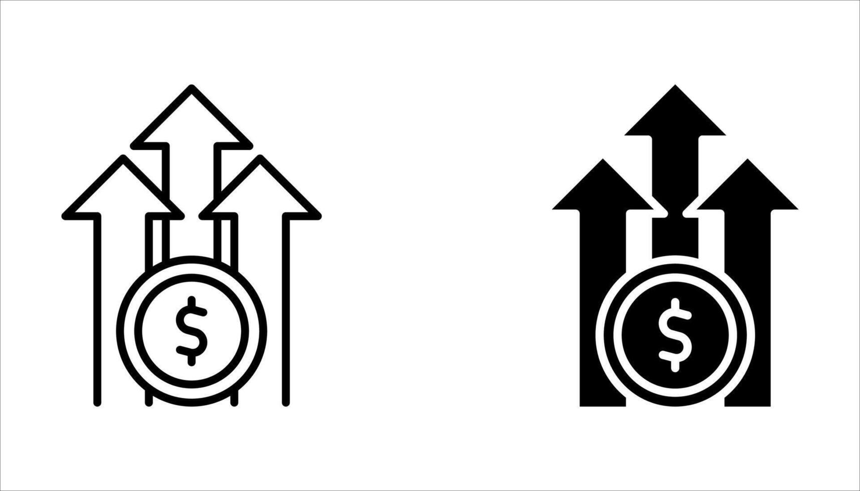 inflation icon set, on white banckground vector