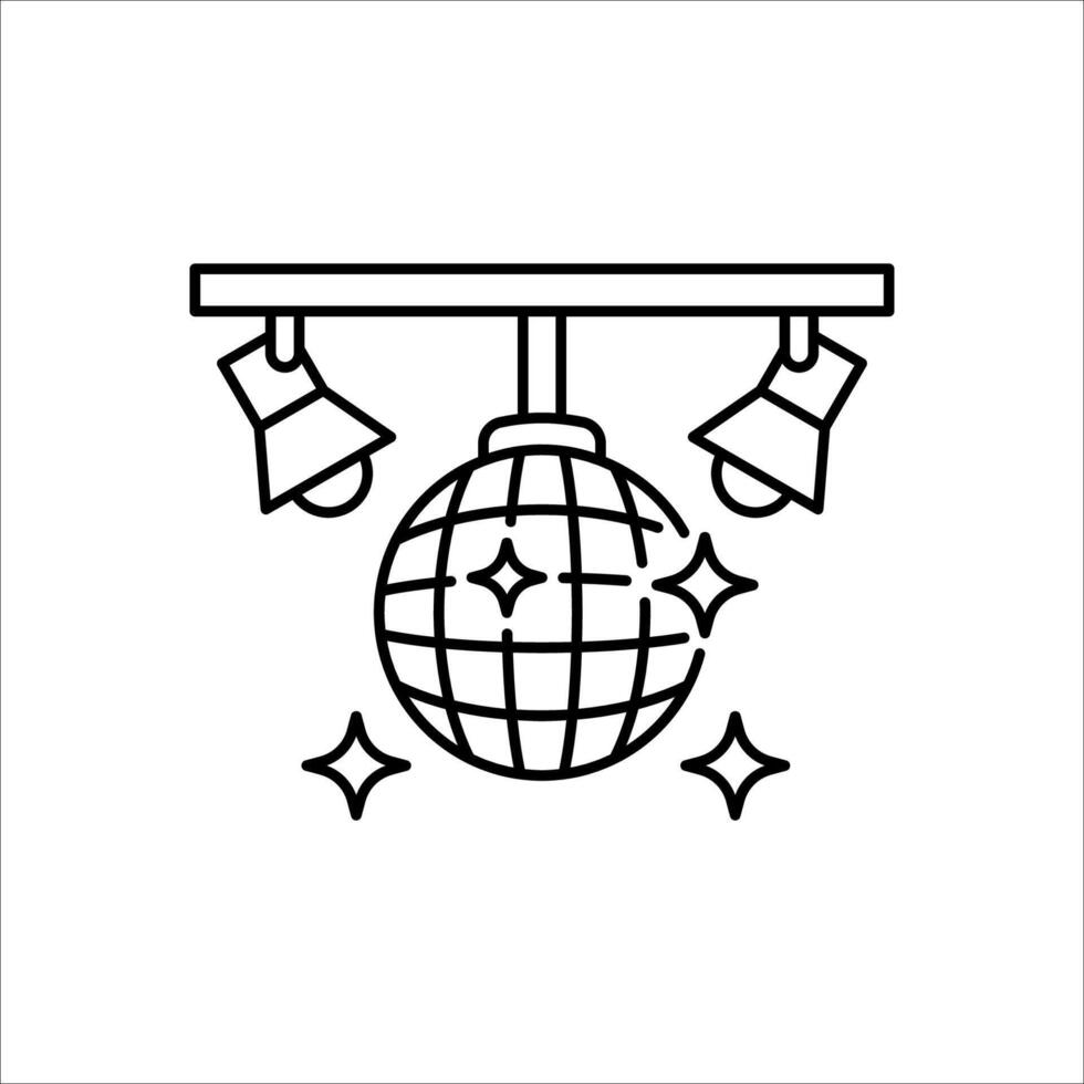 disco ball icon vector