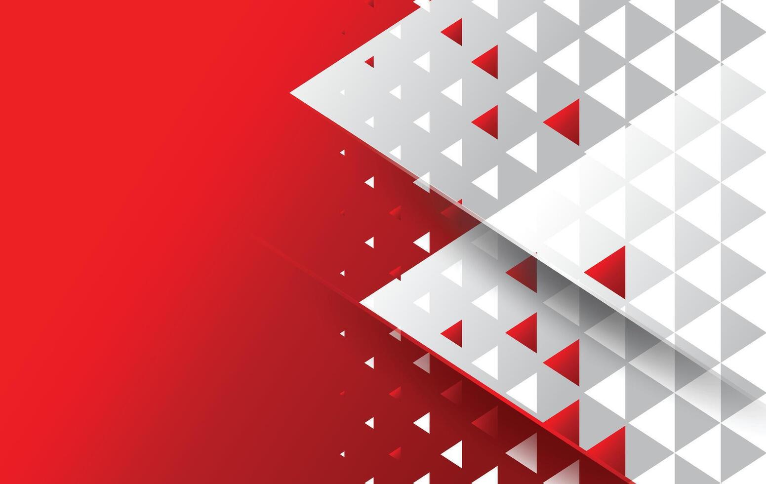 abstract modern small triangles red white background design vector