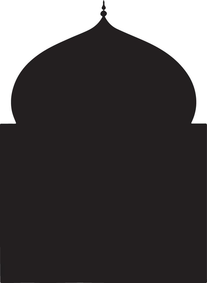 Traditional Islamic Window Shapes in Format vector
