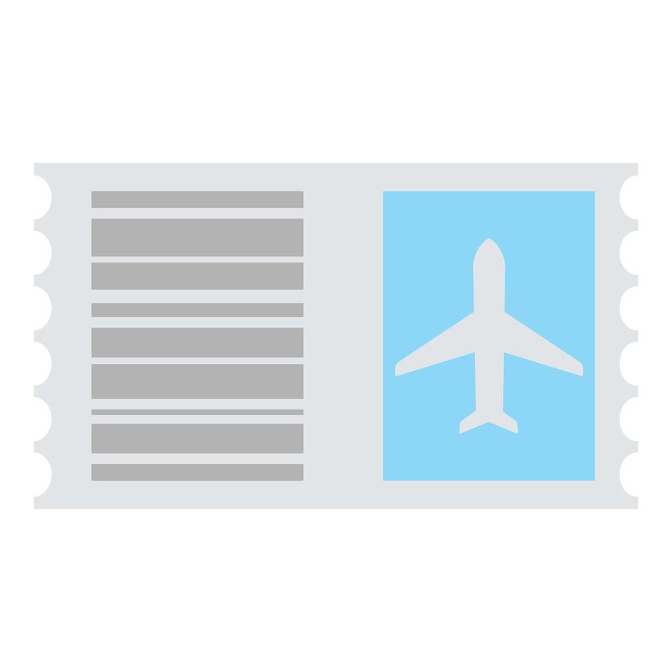 Airline Ticket Economy Class Icon vector