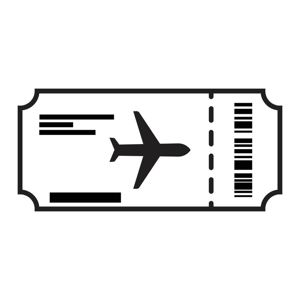 Airline Ticket Icon vector