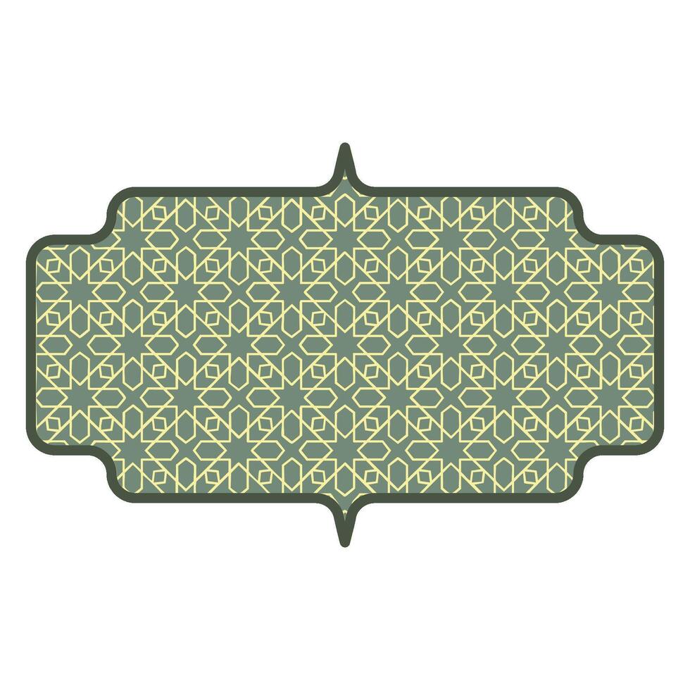Islamic Pattern Frame Form vector