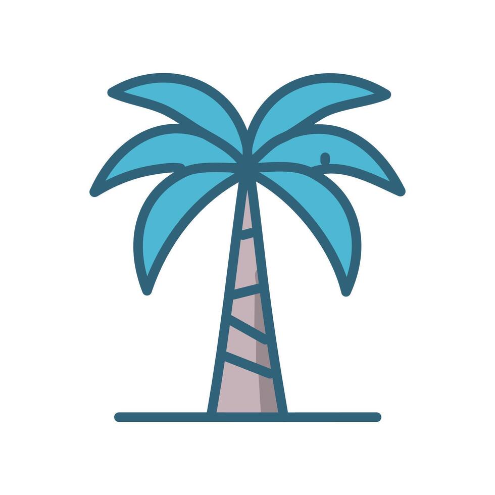 Palm tree icon isolated on white background for your web and mobile app design, Palm tree logo concept vector