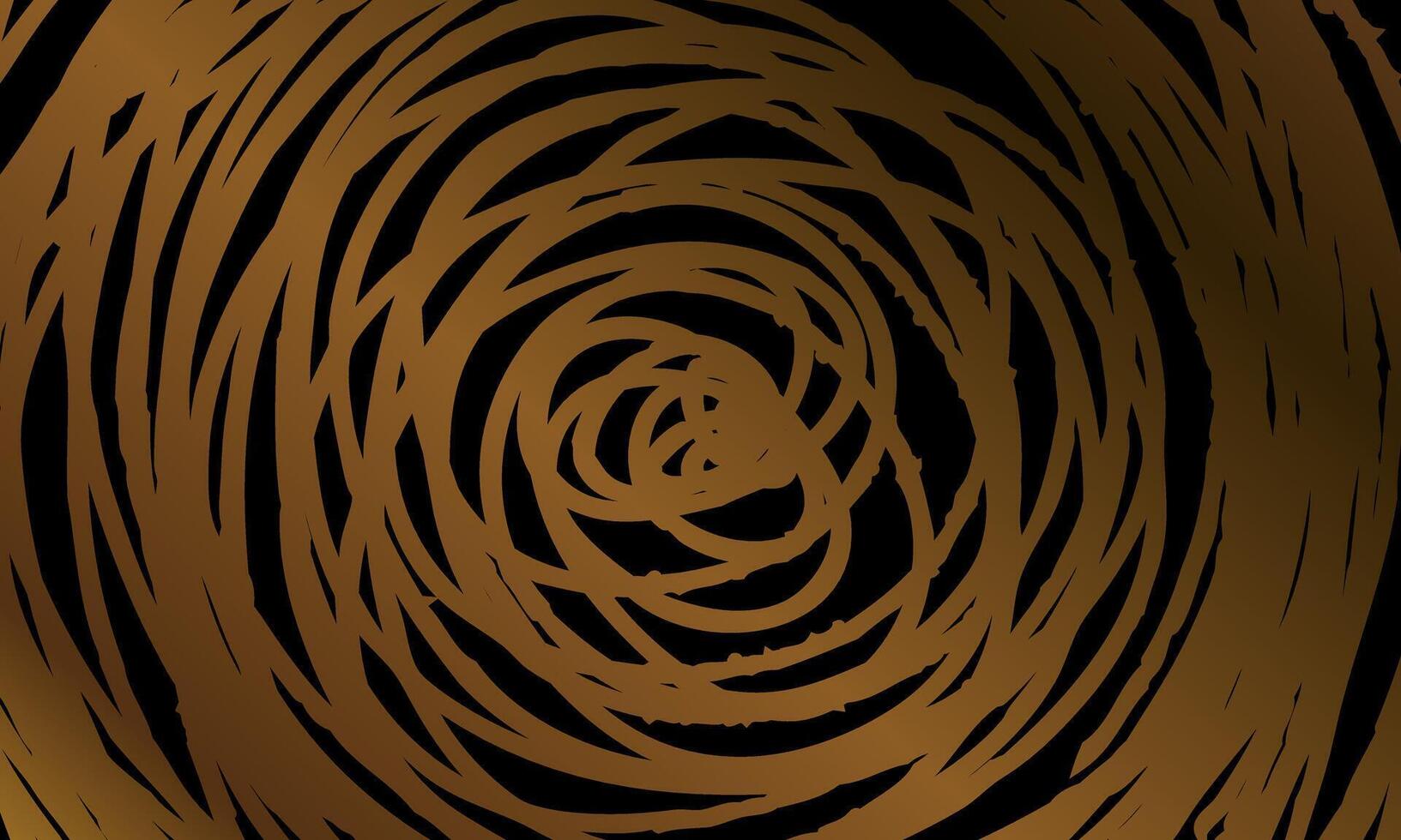Hand drawn black and brown doodle spiral. grunge sketch spiral line. retro style. vector
