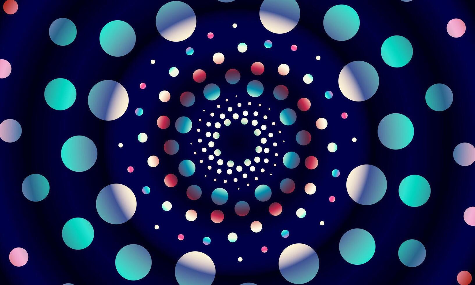 Abstract circular soft blue background. dots circle pattern. vector