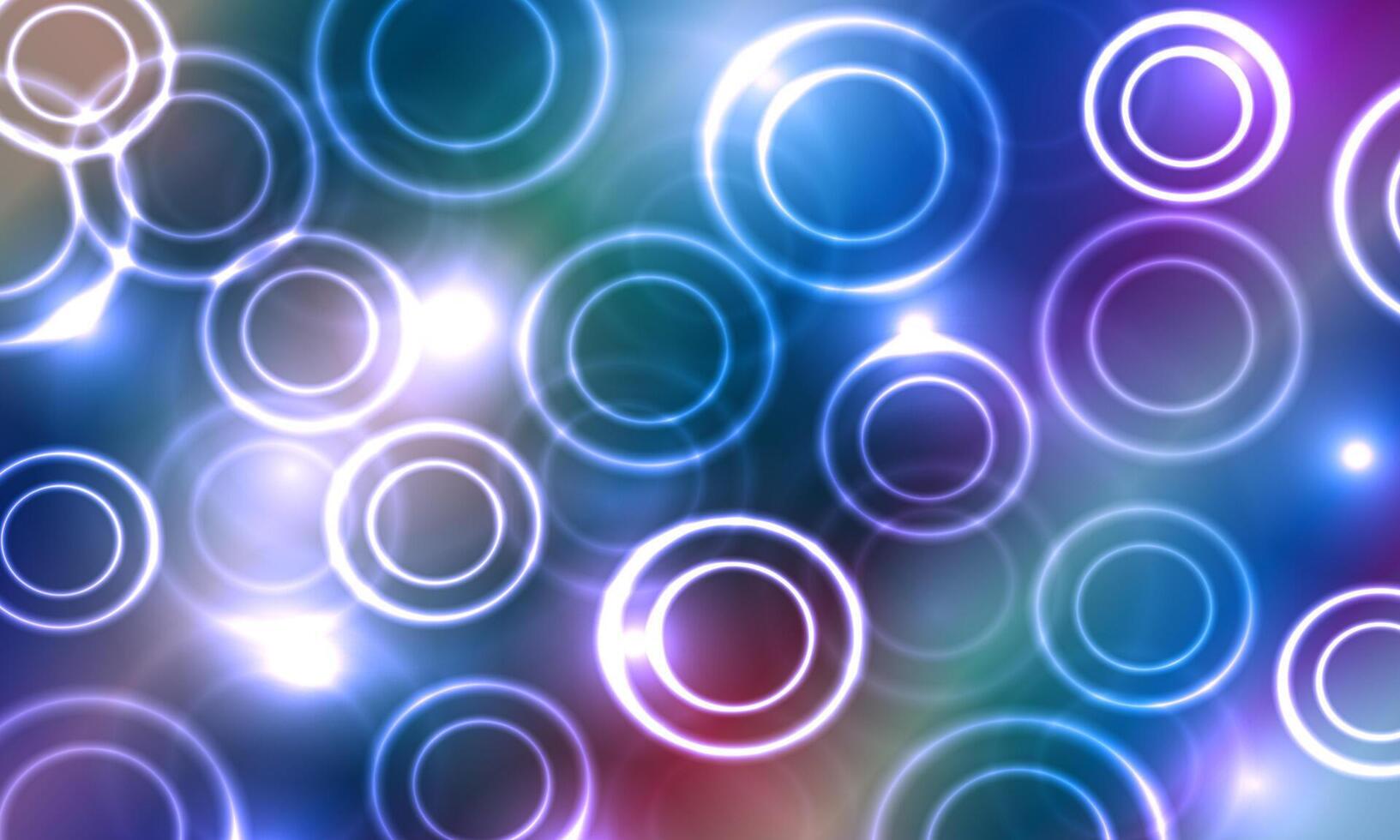 abstract circle pattern. glowing circle on colorful background. soft motion. vector