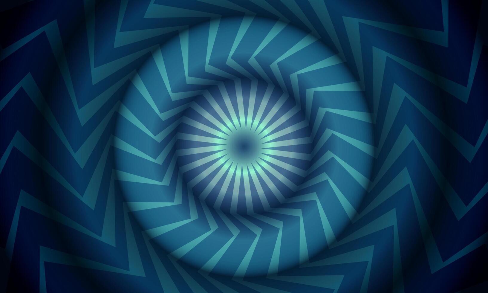 Abstract concentric circular shiny blue background. geometric circle pattern. vector