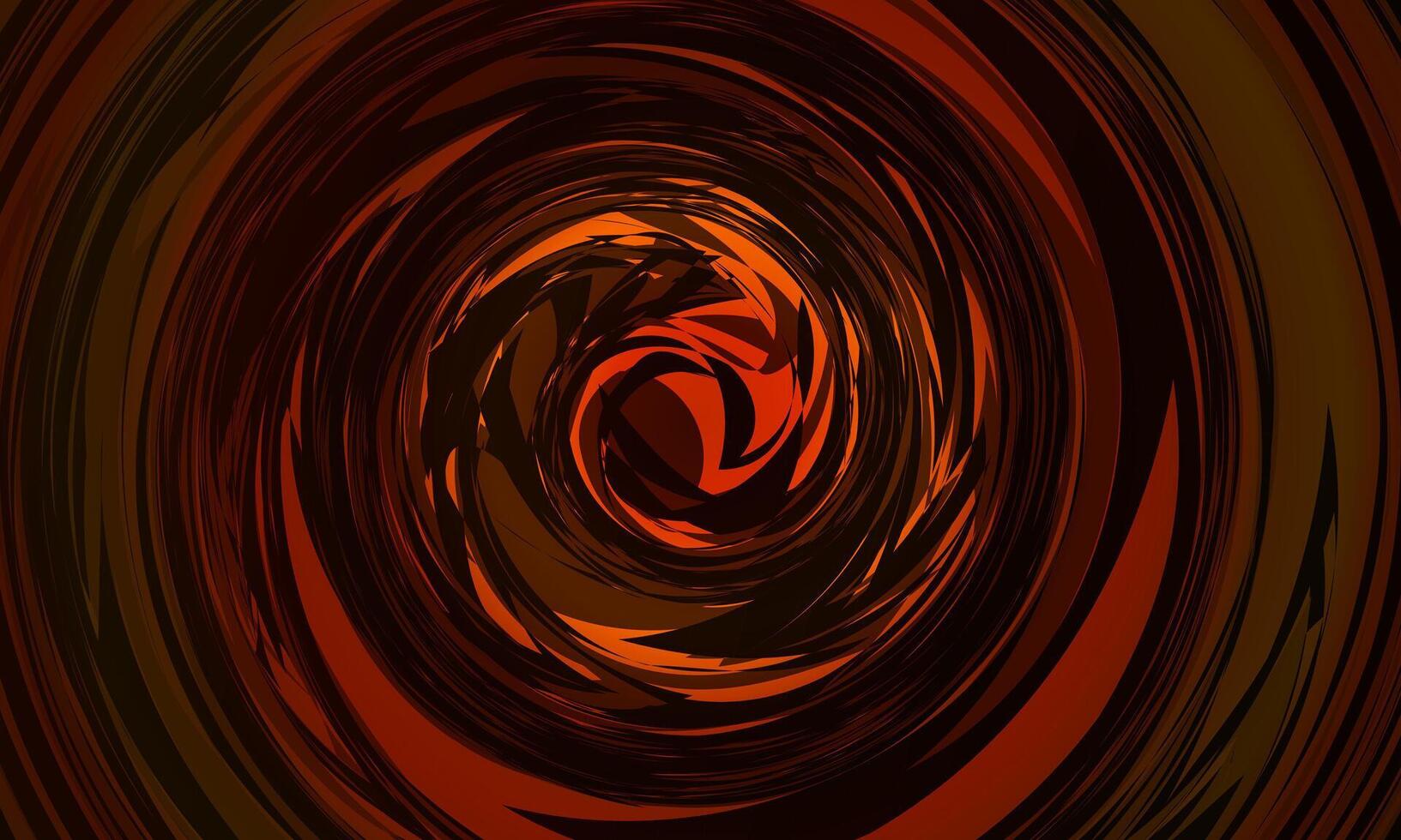 Colorful red swirling cyclone background with space. spiral curve motion. vector