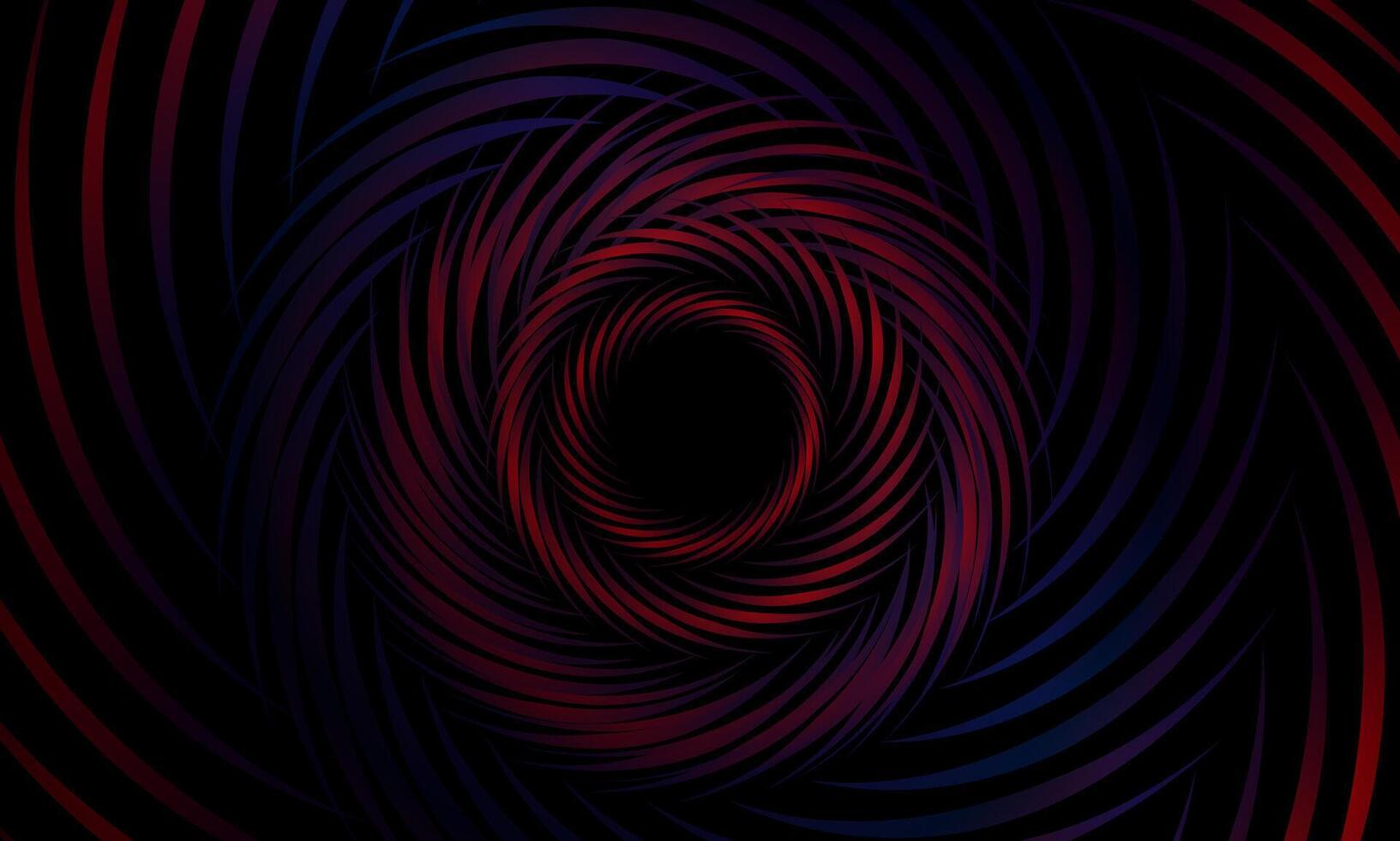 Abstract vortex circular dark red background. swirl line pattern. vector