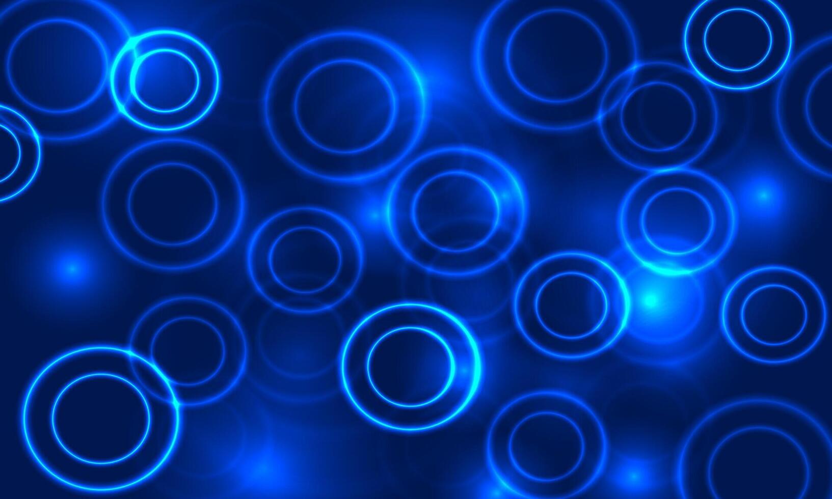 abstract circle pattern. glowing circle on blue background. shiny circles. vector