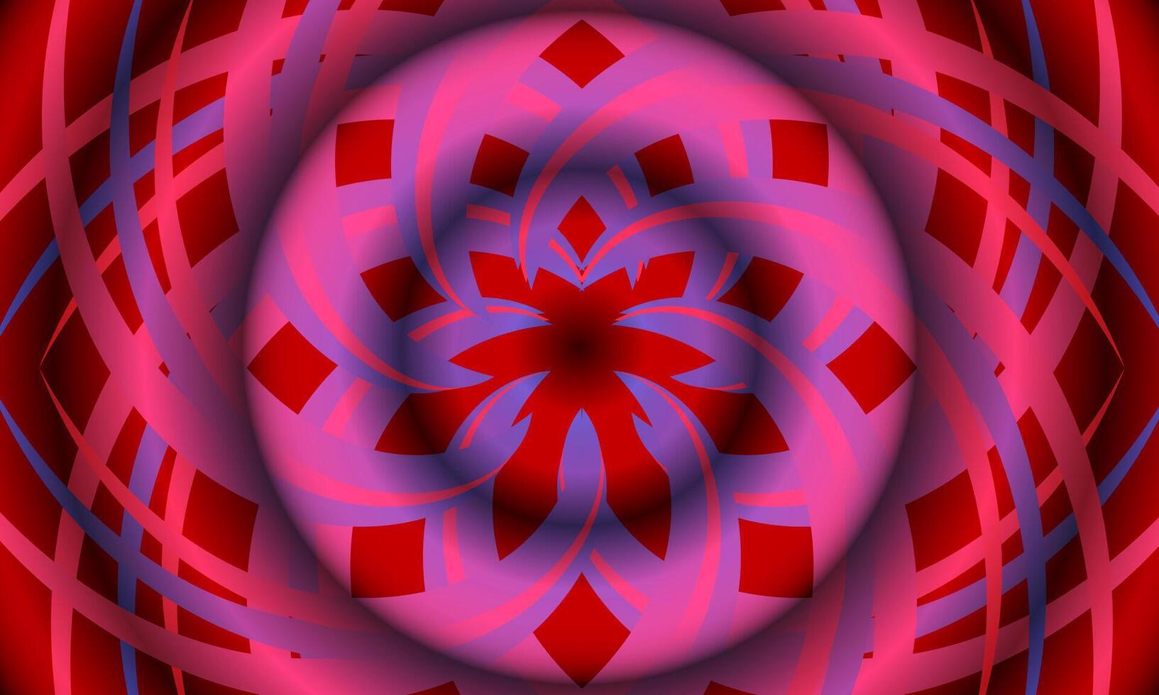 Abstract soft circular pink red background. square pattern. vector
