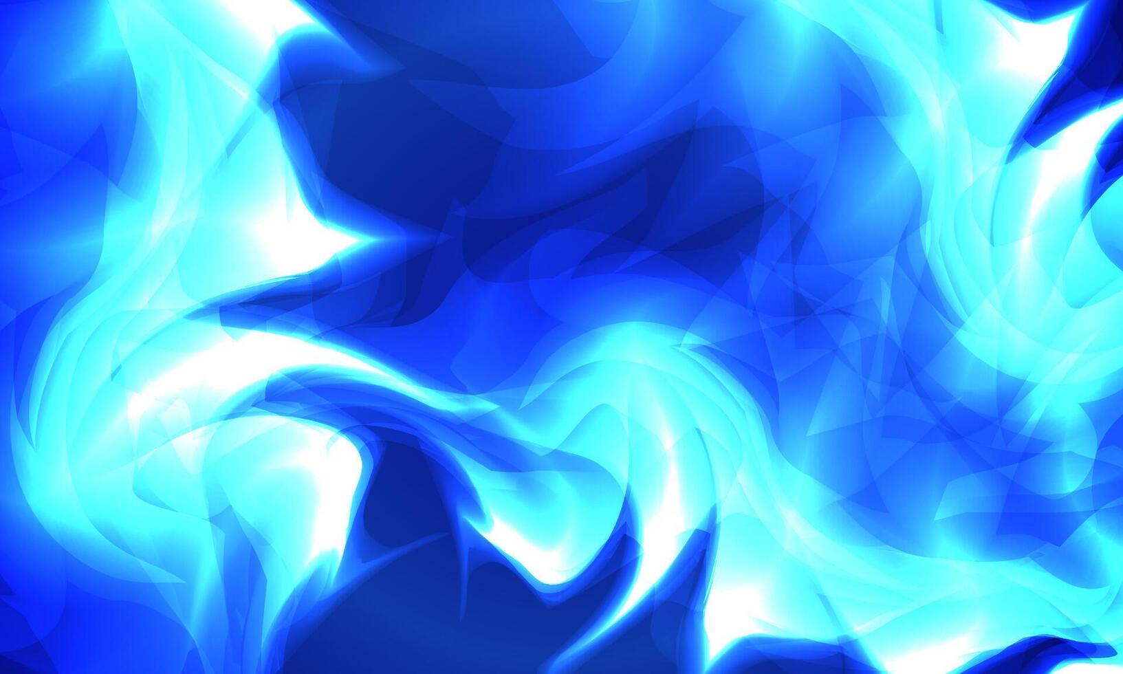 soft blue fire background and flames effect. Sparks are realistic. vector
