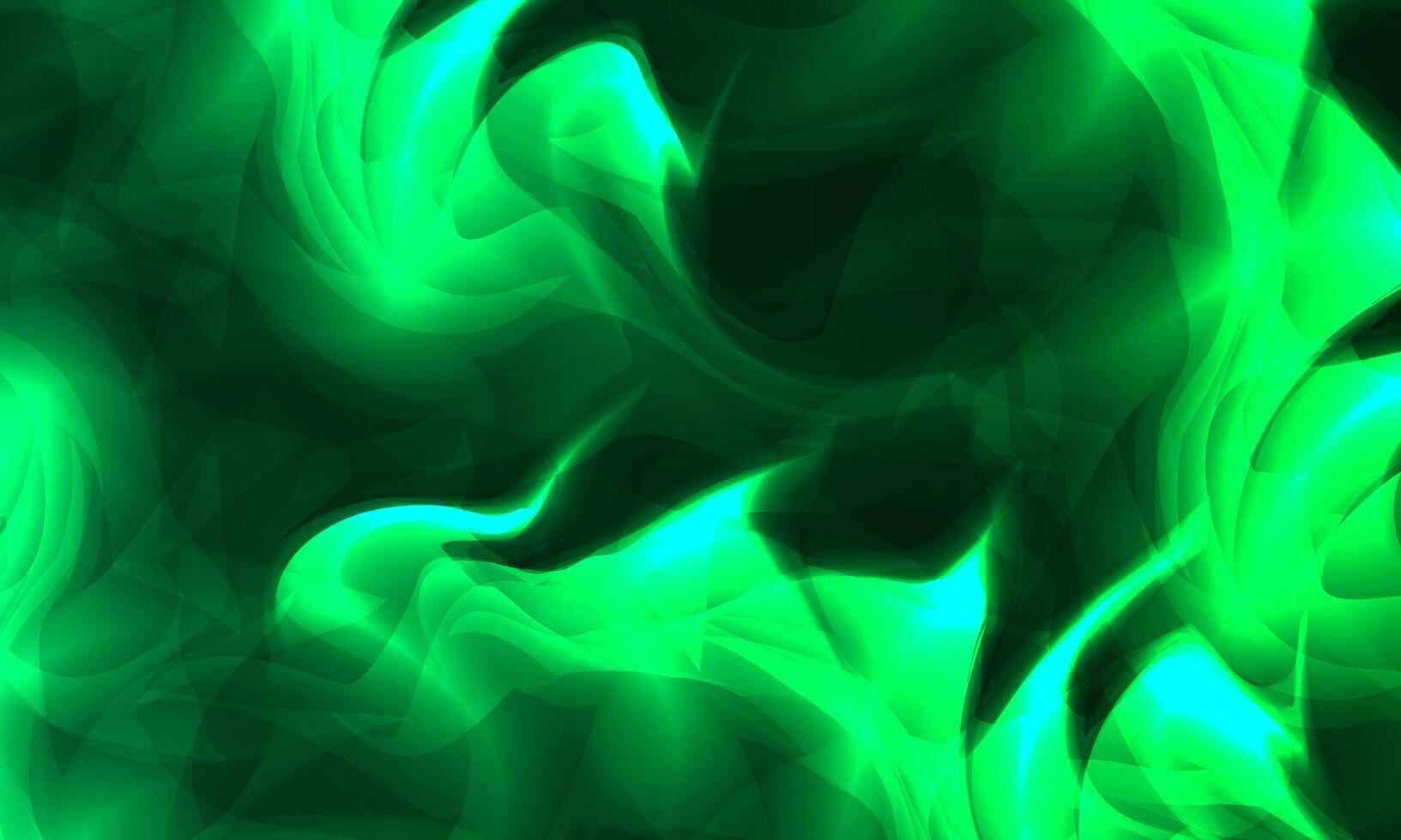 soft green fire background and flames effect. Sparks are realistic. dark green motion. vector