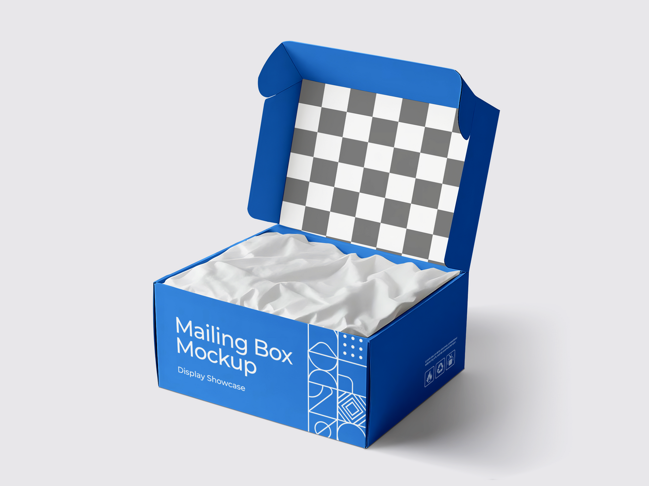 Mailing Box Mockup side view psd