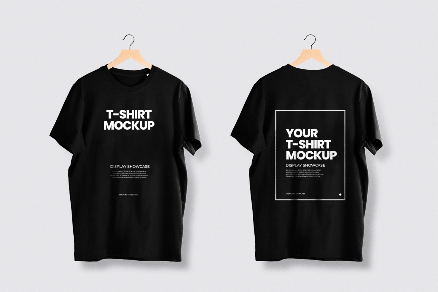 Tshirt mockup front and back view 5 psd
