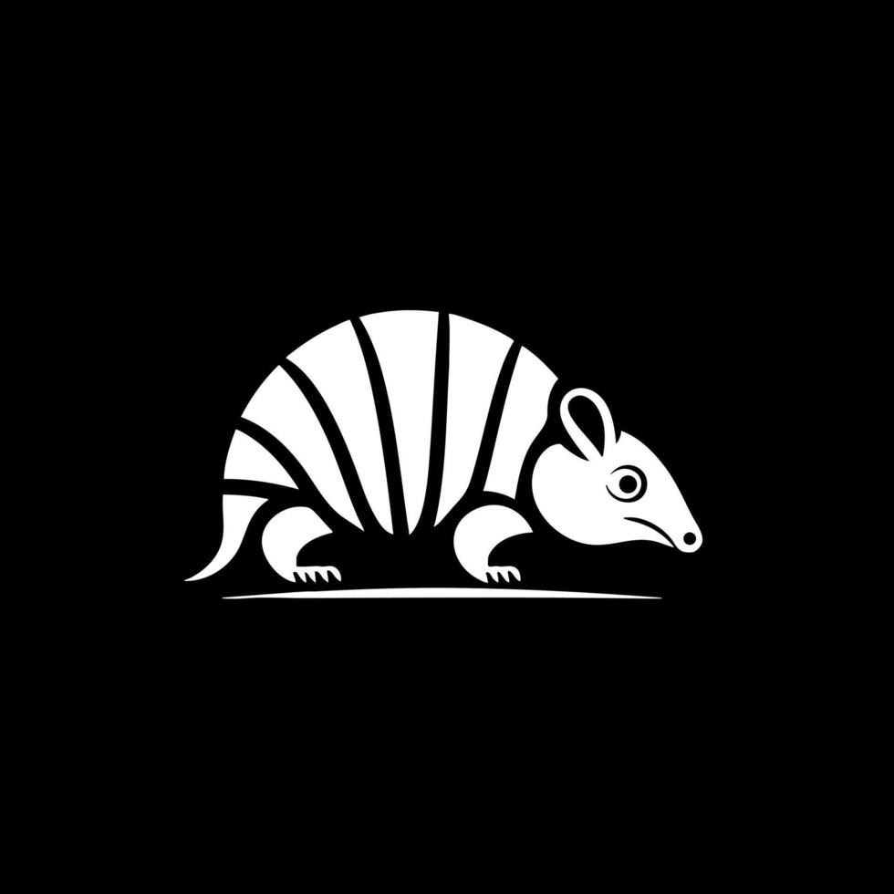 Armadillo logo black and white vector