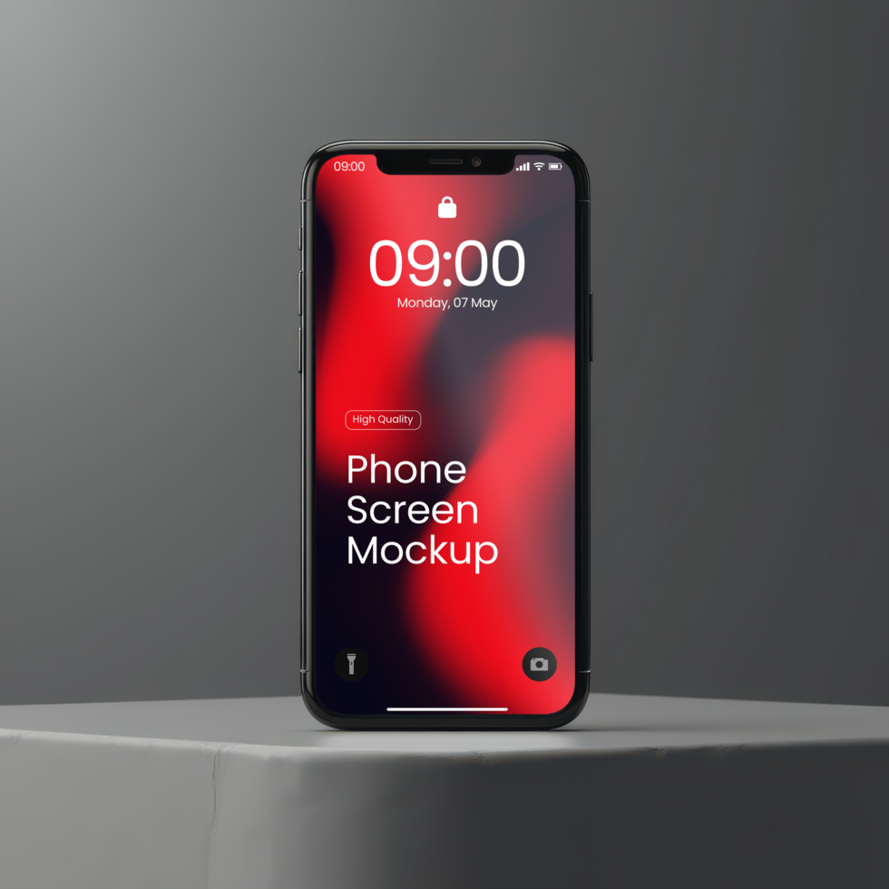 Front side Phone Screen Mockups. psd